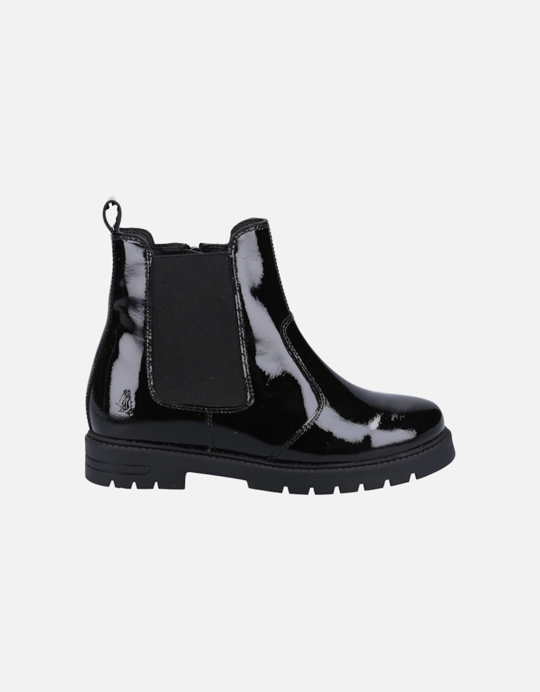 Laura Patent SNR Leather Girls's Black Boots