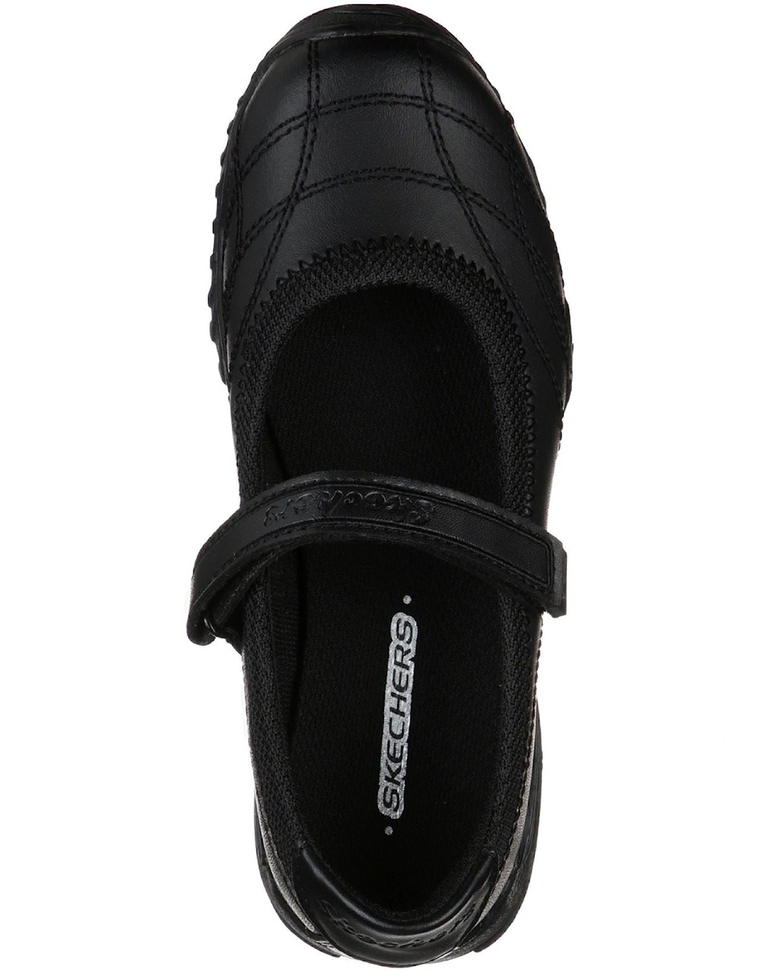 Velocity Pouty Leather Girls's Black Shoes