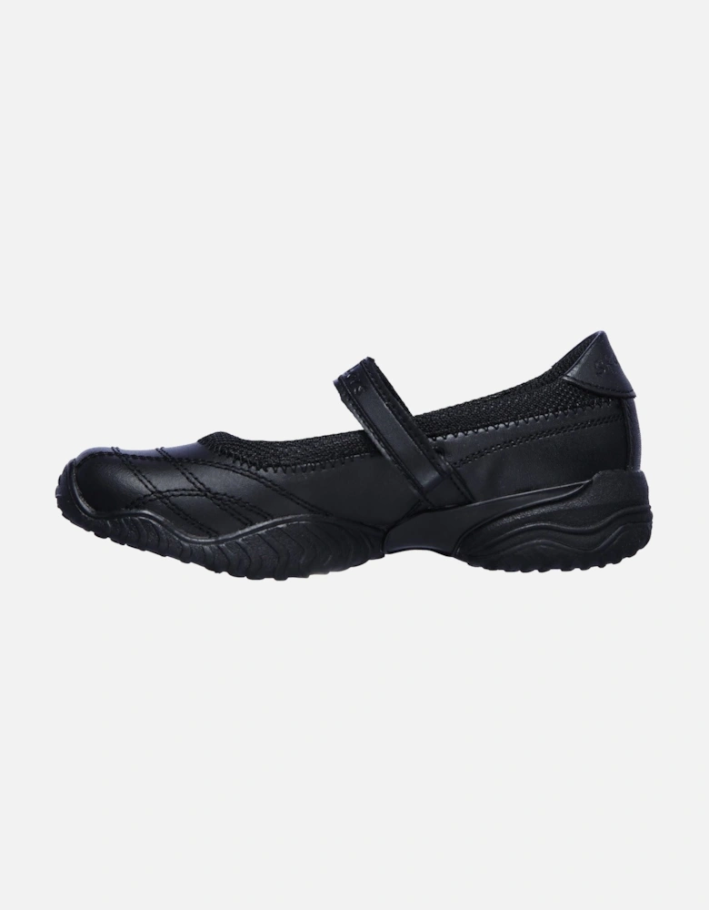 Velocity Pouty Leather Girls's Black Shoes