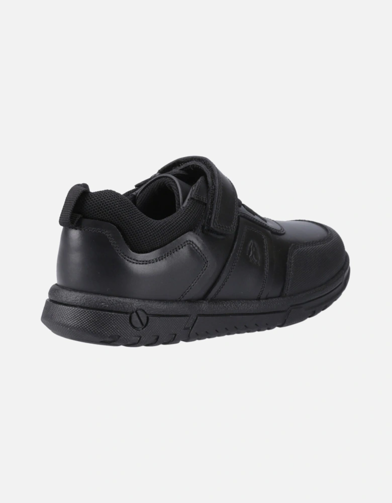Sutton Bungee Leather Boys's Black Lace-Up Shoes