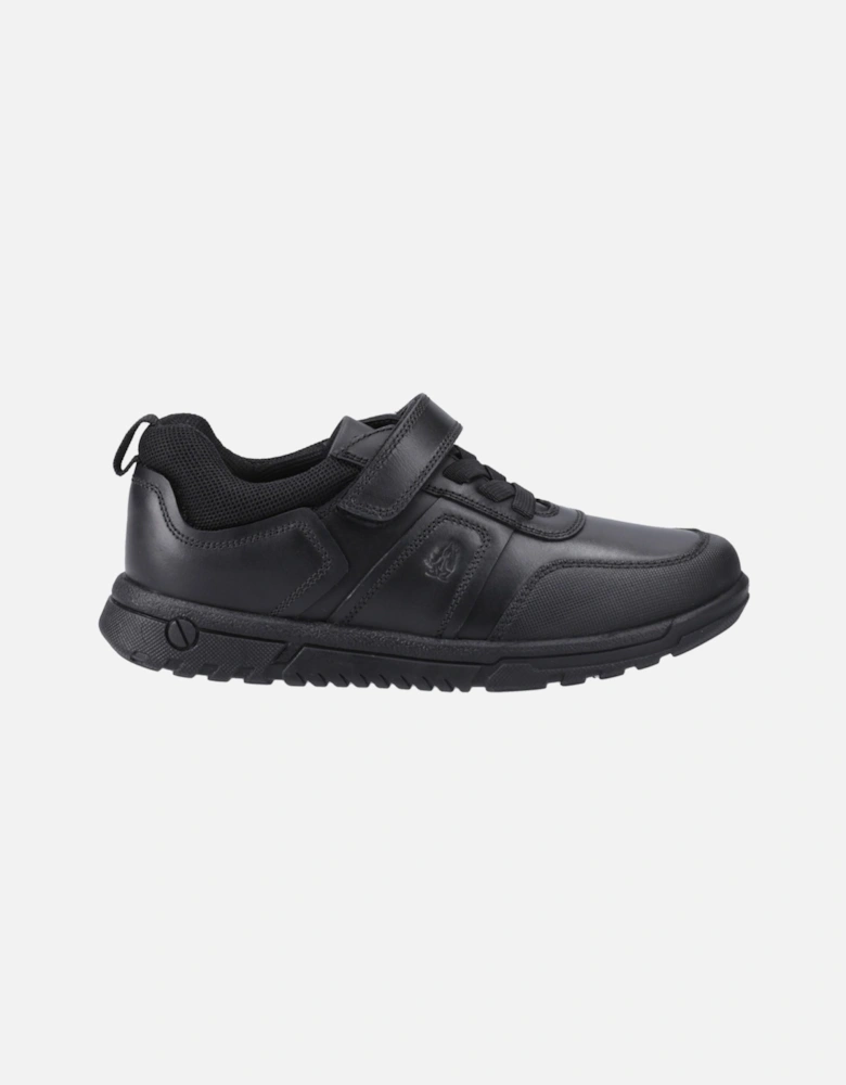 Sutton Bungee Leather Boys's Black Lace-Up Shoes