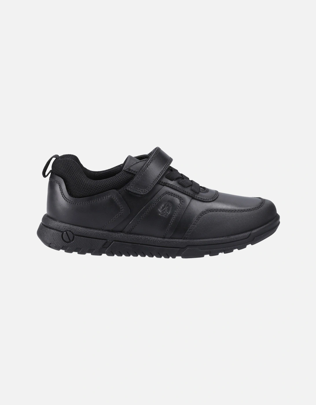Sutton Bungee Leather Boys's Black Lace-Up Shoes