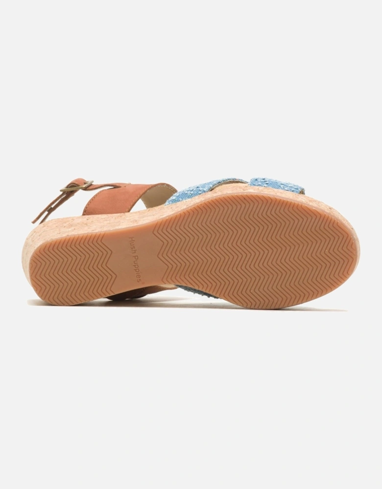 Willow X Band Suede Women's Denim Sandals