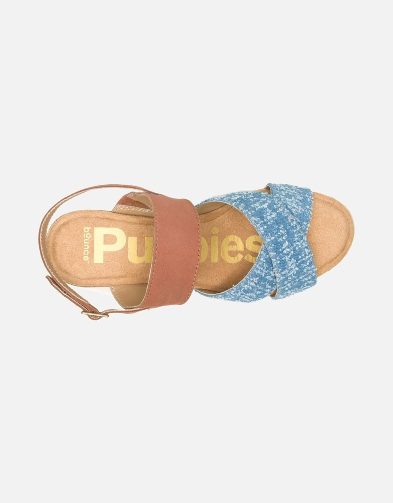 Willow X Band Suede Women's Denim Sandals