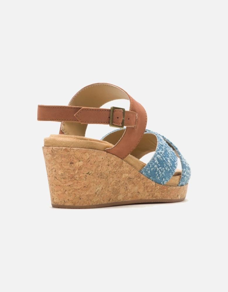 Willow X Band Suede Women's Denim Sandals