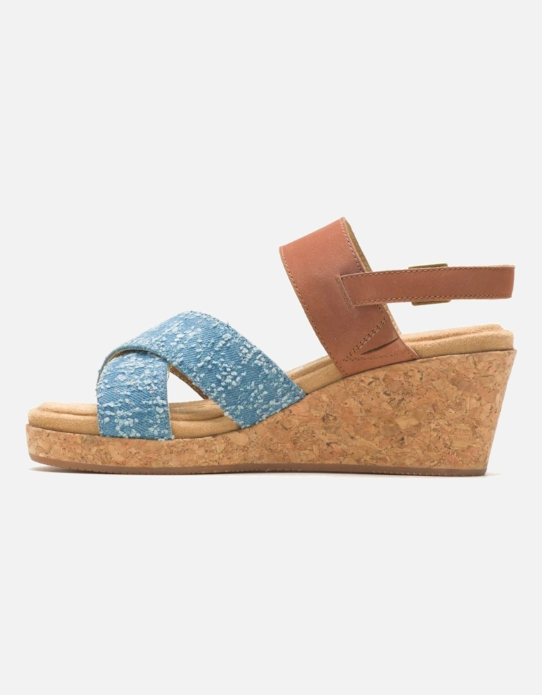 Willow X Band Suede Women's Denim Sandals