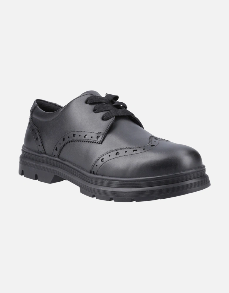 Fiona Leather Girls's Black Brogues