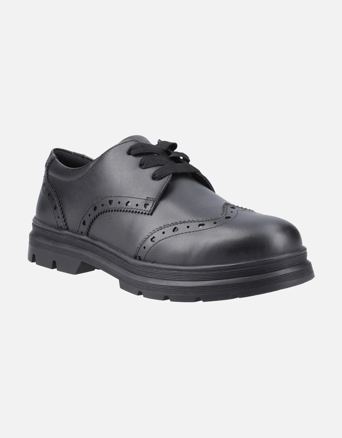 Fiona Leather Girls's Black Brogues, 6 of 5