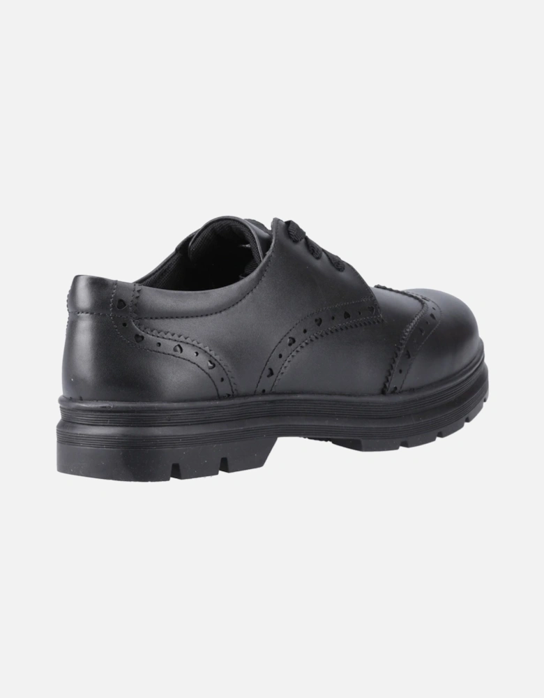 Fiona Leather Girls's Black Brogues