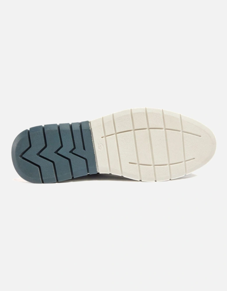 Merlin Leather Men's Navy Lace-Up Shoes