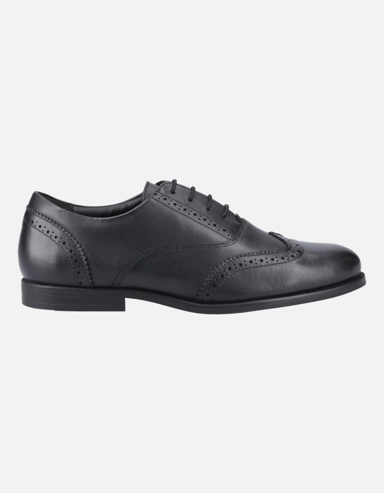 Lee Leather Girls's Black Loafers