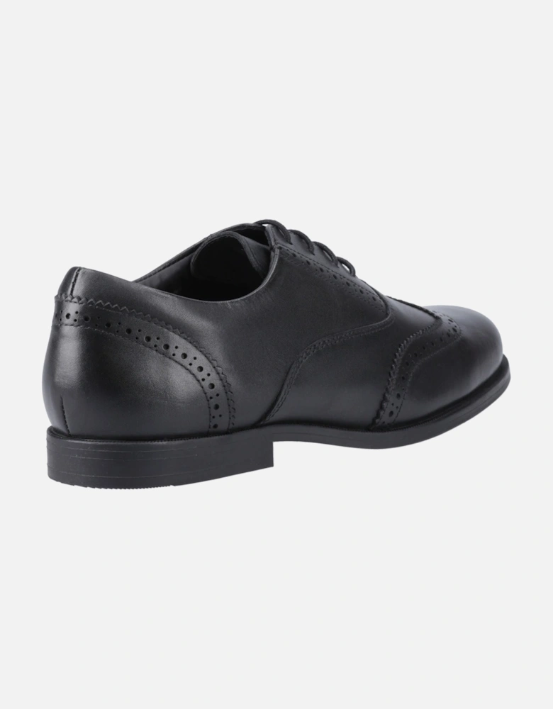 Lee Leather Girls's Black Loafers