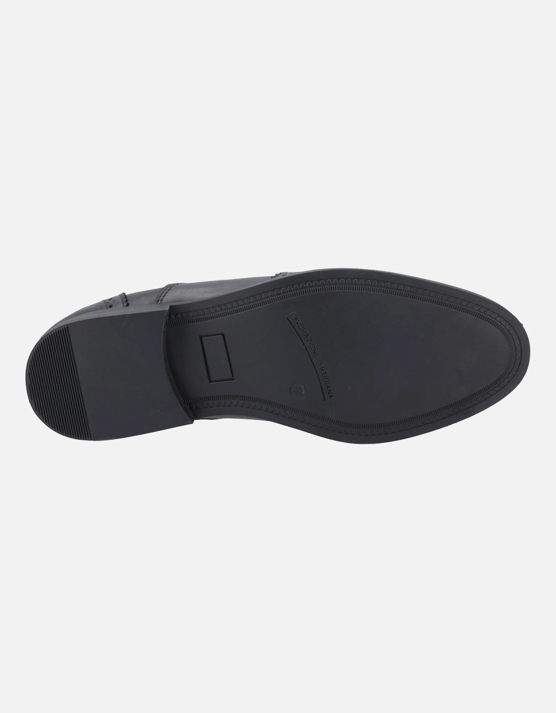 Lee Leather Girls's Black Loafers