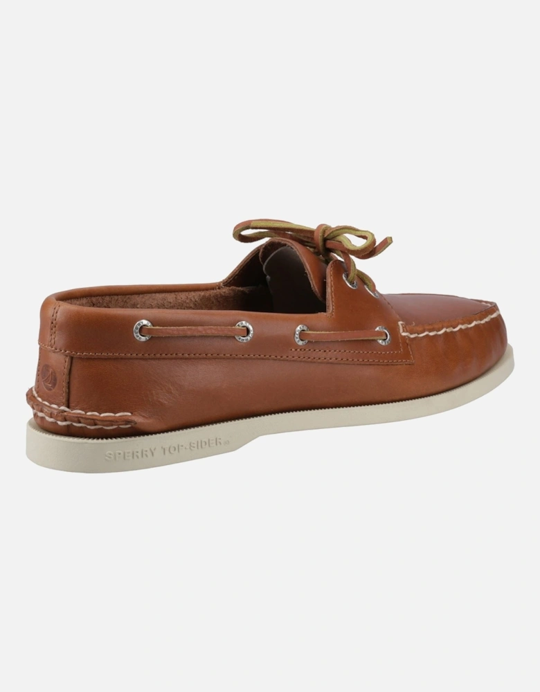 Sperry Authentic 2 Eye Leather Men's Tan Boat Shoes