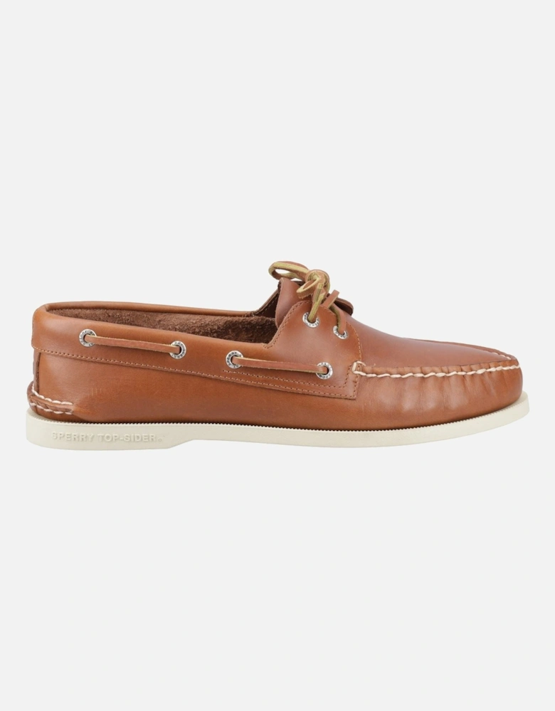 Sperry Authentic 2 Eye Leather Men's Tan Boat Shoes
