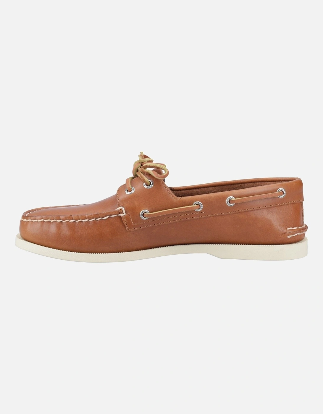 Sperry Authentic 2 Eye Leather Men's Tan Boat Shoes
