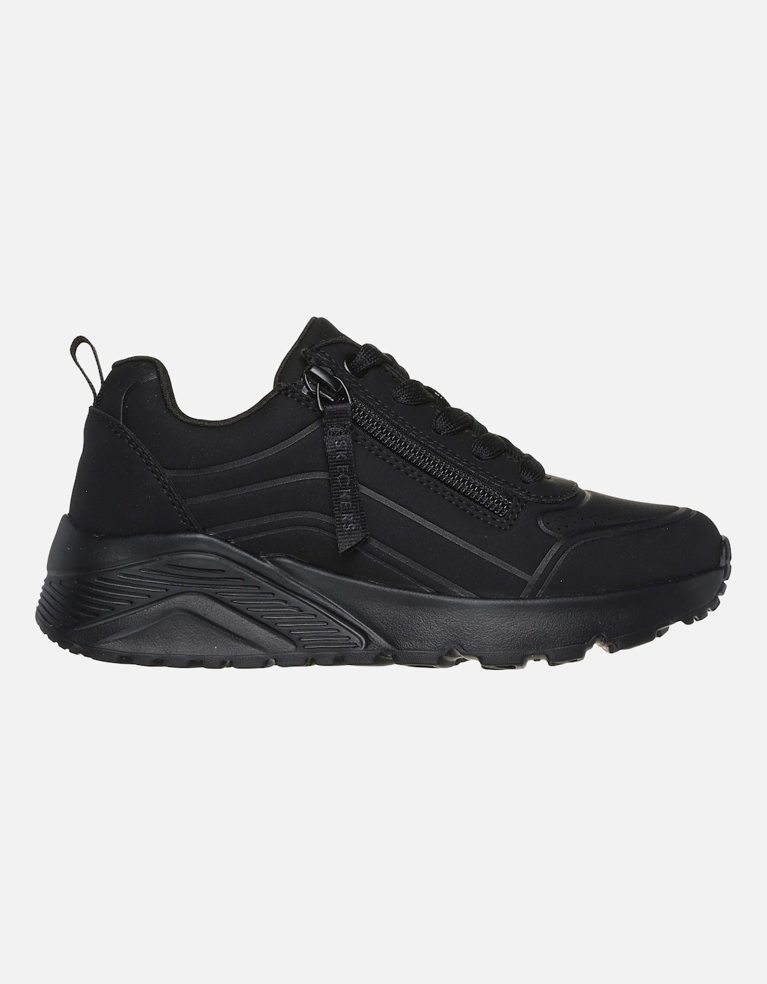 Uno Lite - Easy Zip Polyurethane Girls's Black Trainers
