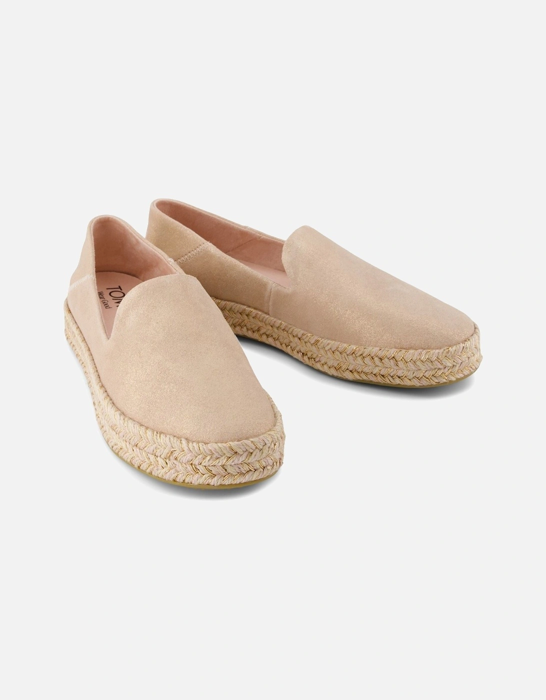 TOMS Women's TOMS Carolina Leather Women's Pale Rose Espadrilles - Pink
