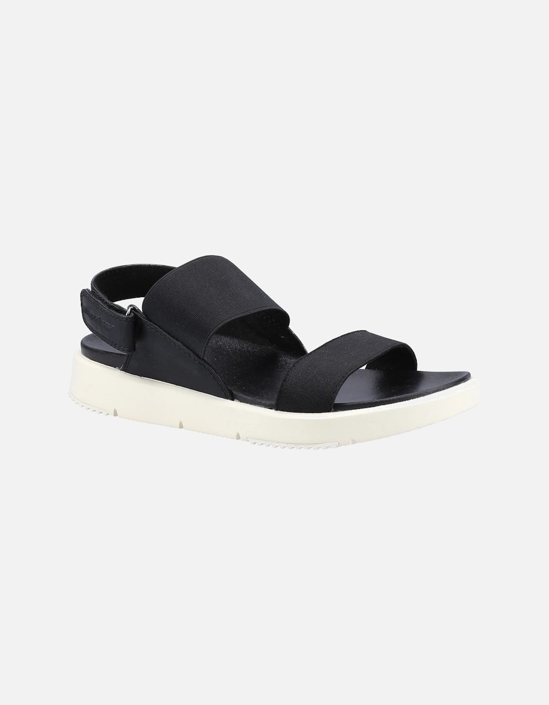 Selina Polyurethane Women's Black Sandals, 5 of 4
