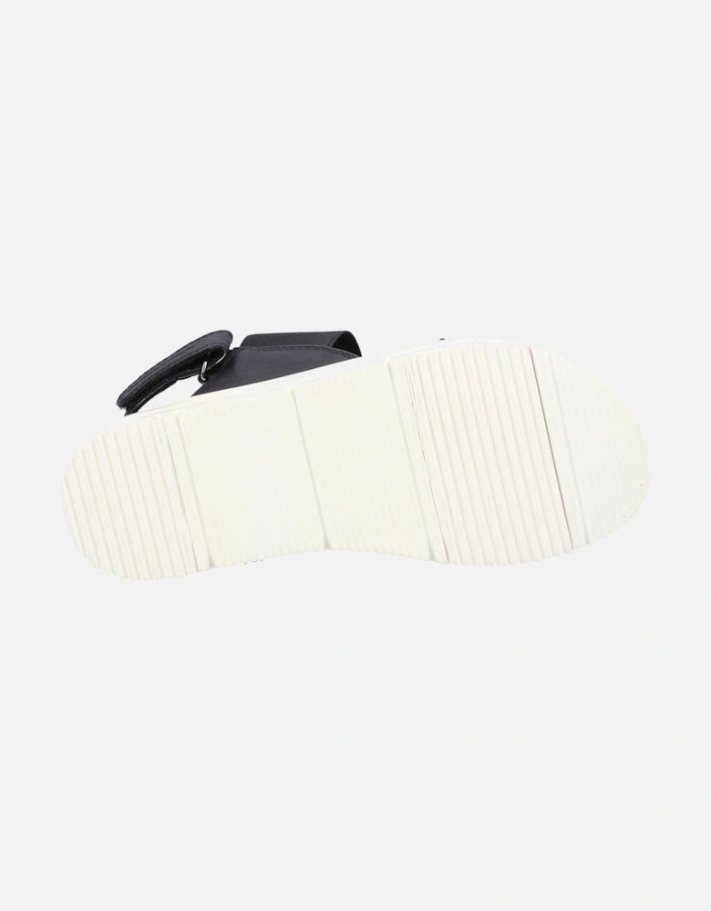 Selina Polyurethane Women's Black Sandals
