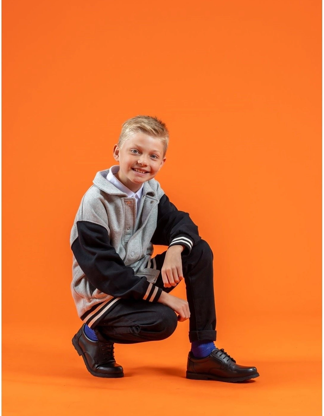 Oliver SNR Leather Boys's Black Shoes