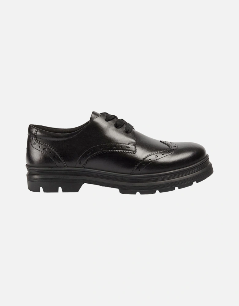 Fiona Leather Girls's Black Brogues