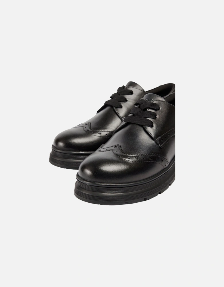 Fiona Leather Girls's Black Brogues