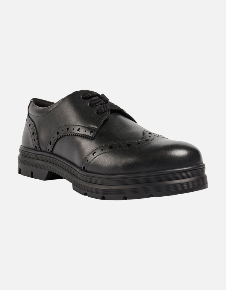 Fiona Leather Girls's Black Brogues