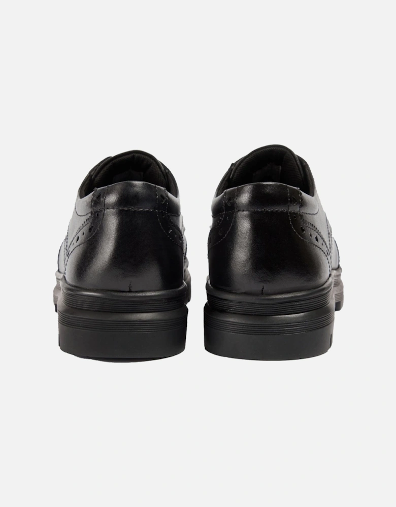 Fiona Leather Girls's Black Brogues