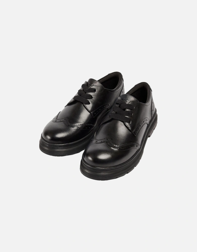 Fiona Leather Girls's Black Brogues