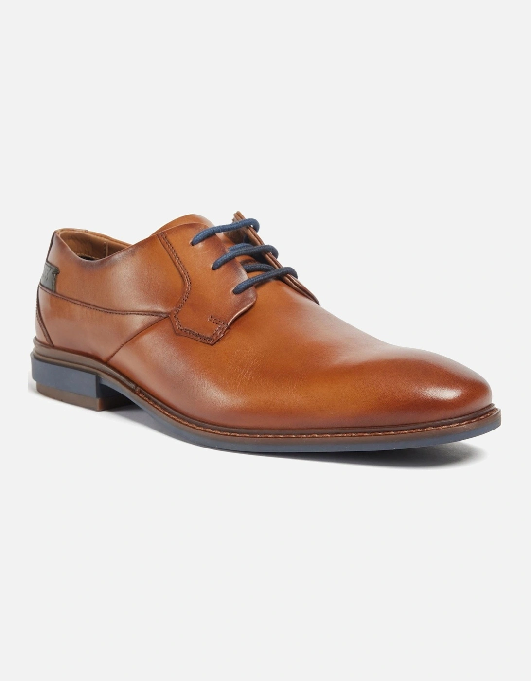 Smyth Leather Men's Cognac Lace-Up Shoes, 7 of 6