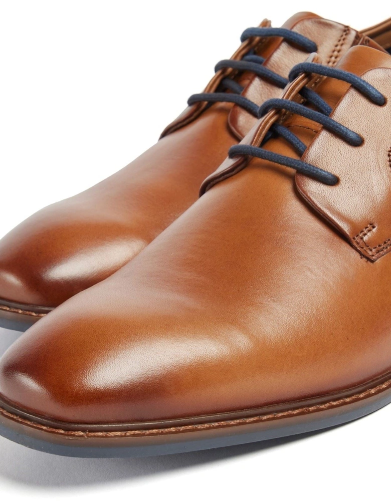 Smyth Leather Men's Cognac Lace-Up Shoes