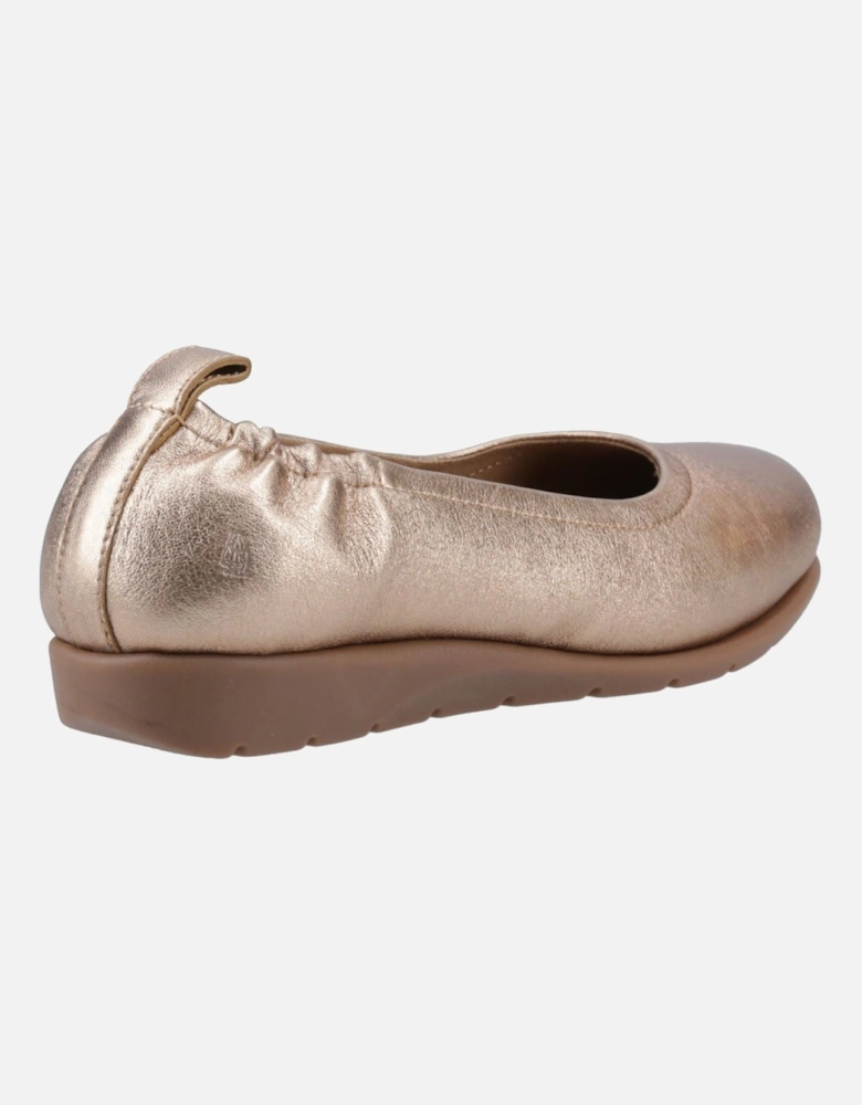 Skylar Leather Women's Gold Flats