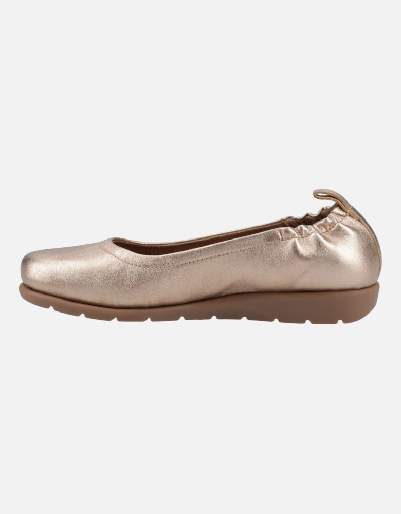Skylar Leather Women's Gold Flats