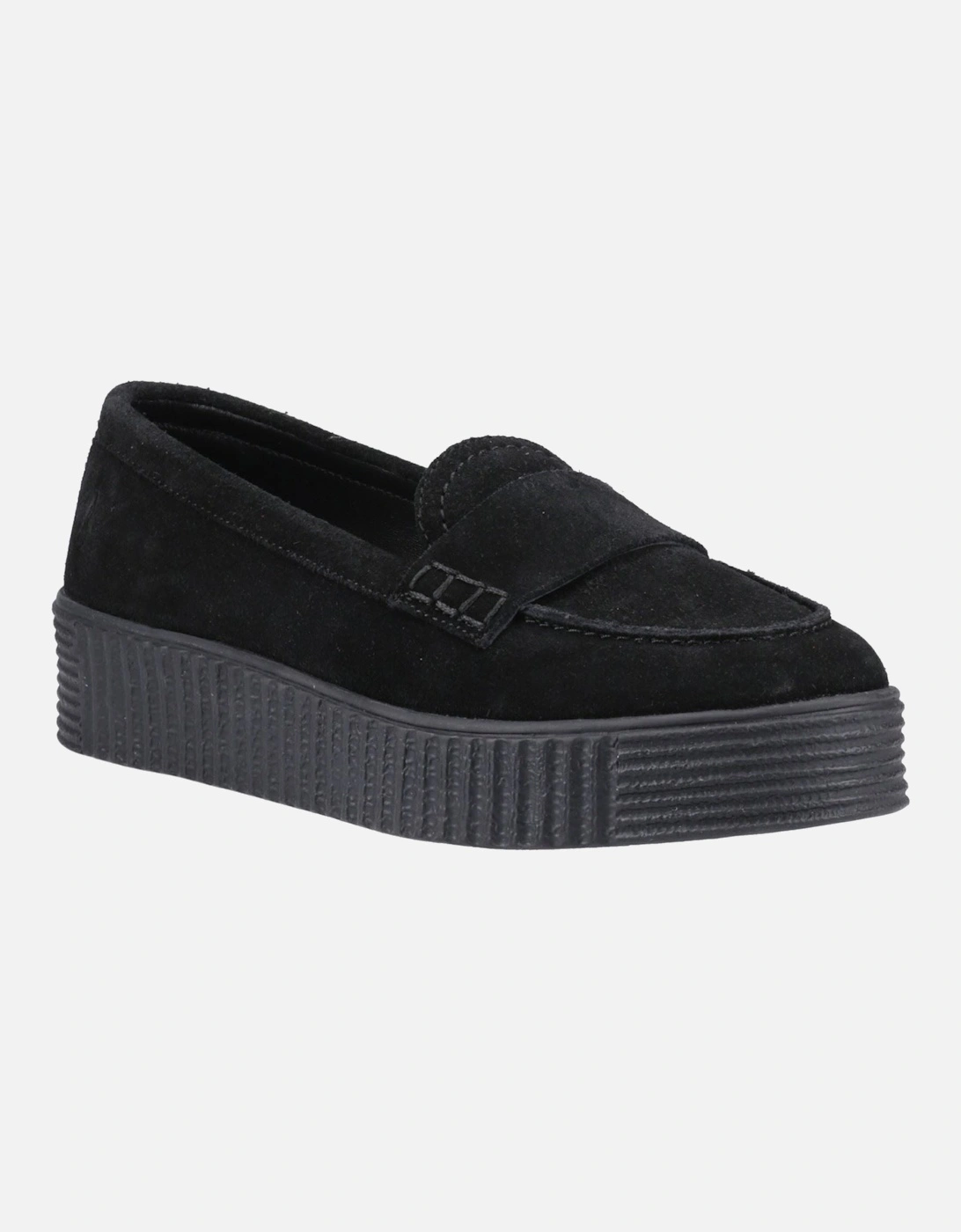 Hush Puppies Women's Hush Puppies Tamara Suede Women's Black Loafers