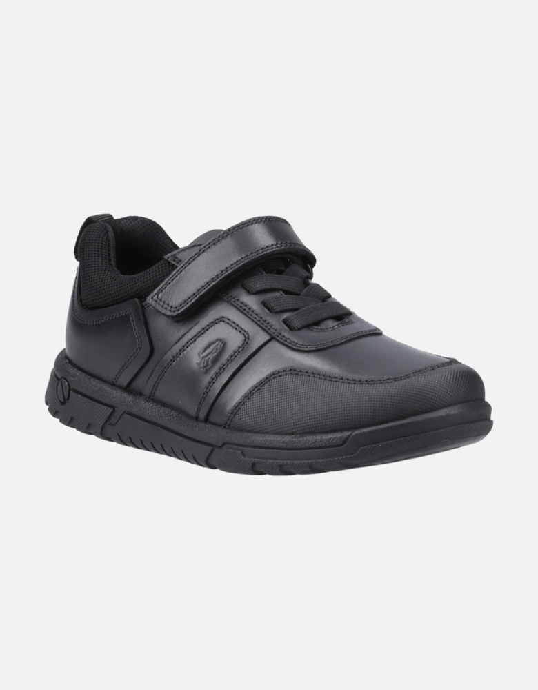 Sutton Bungee Leather Boys's Black Lace-Up Shoes
