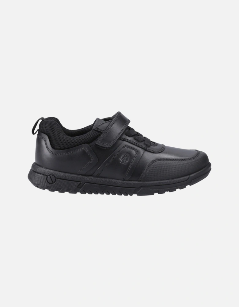 Sutton Bungee Leather Boys's Black Lace-Up Shoes