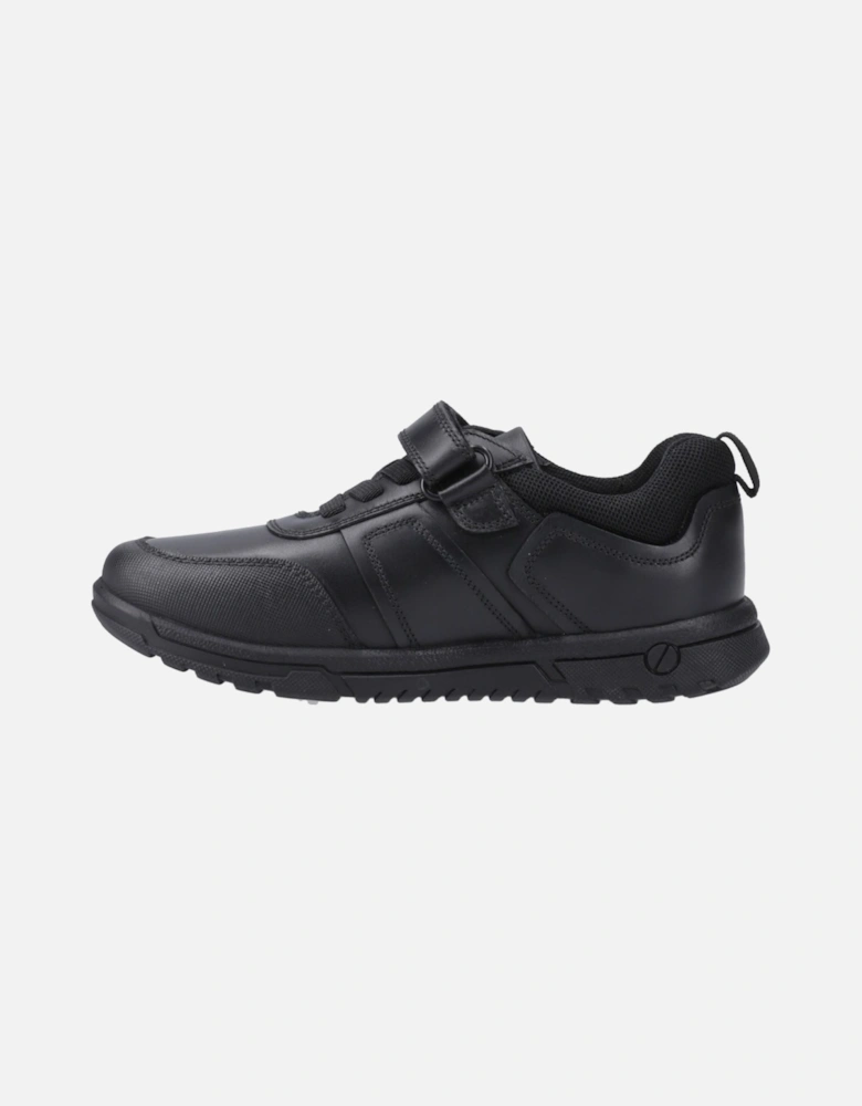 Sutton Bungee Leather Boys's Black Lace-Up Shoes