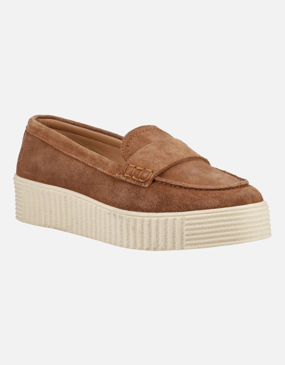 Hush Puppies Women's Hush Puppies Tamara Suede Women's Tan Loafers - Brown
