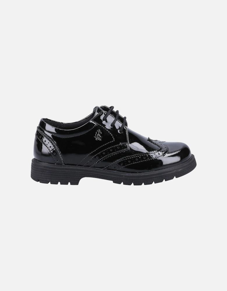 SALLY PATENT JUNIOR Leather Girls's Black Brogues