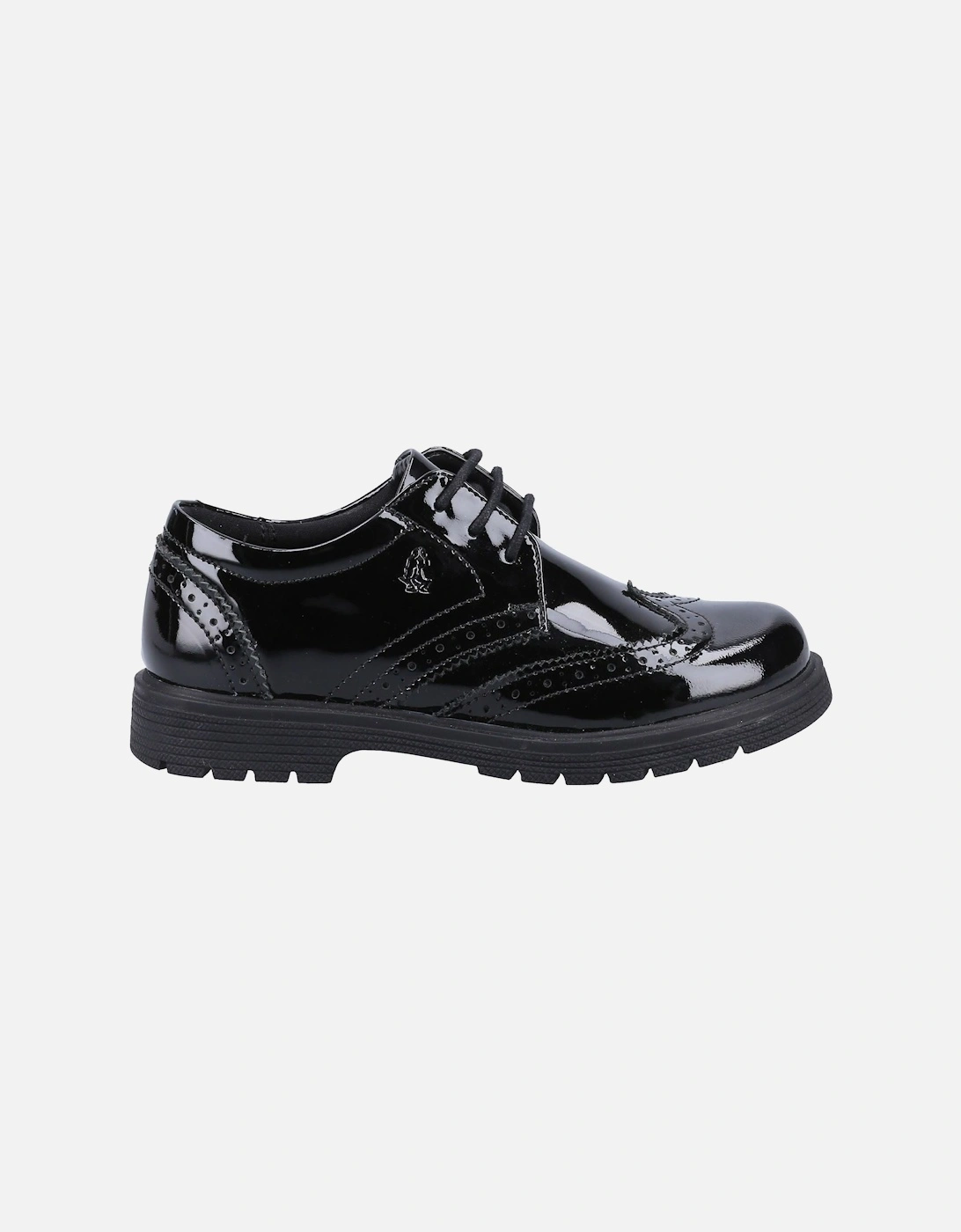 SALLY PATENT JUNIOR Leather Girls's Black Brogues