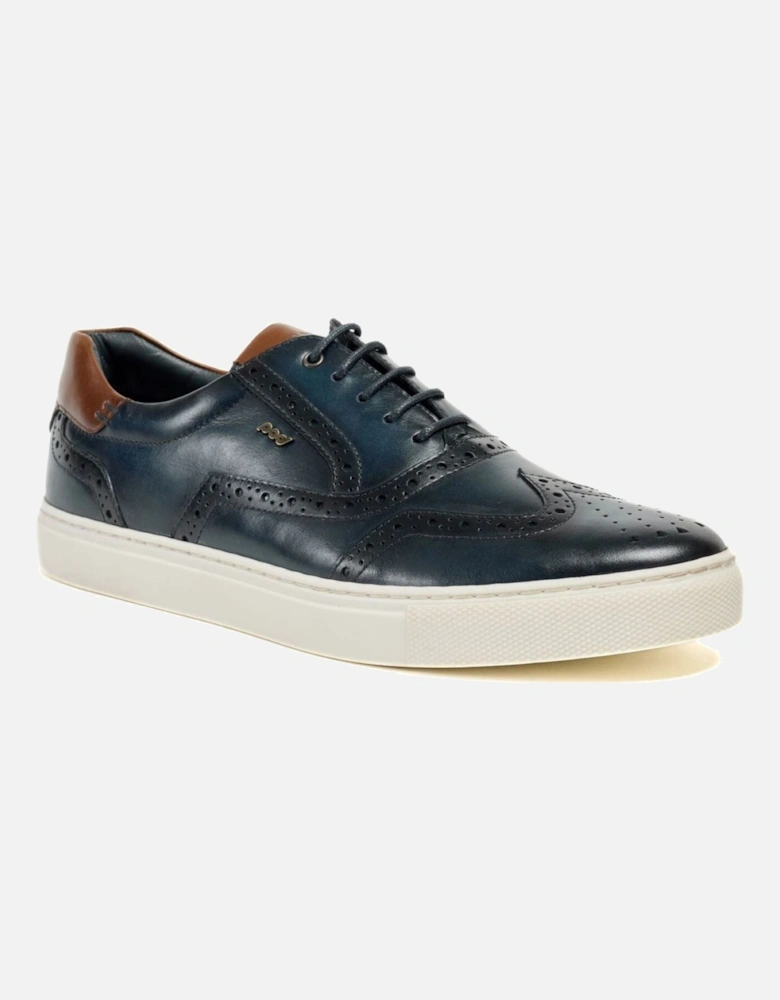 Dobbs Leather Men's Navy Brogues Shoes