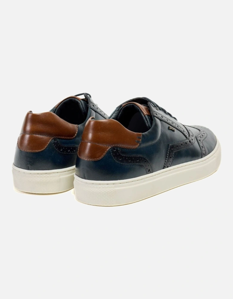 Dobbs Leather Men's Navy Brogues Shoes