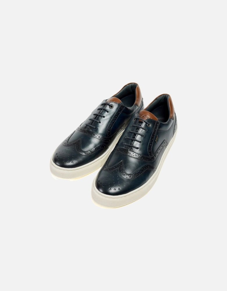 Dobbs Leather Men's Navy Brogues Shoes