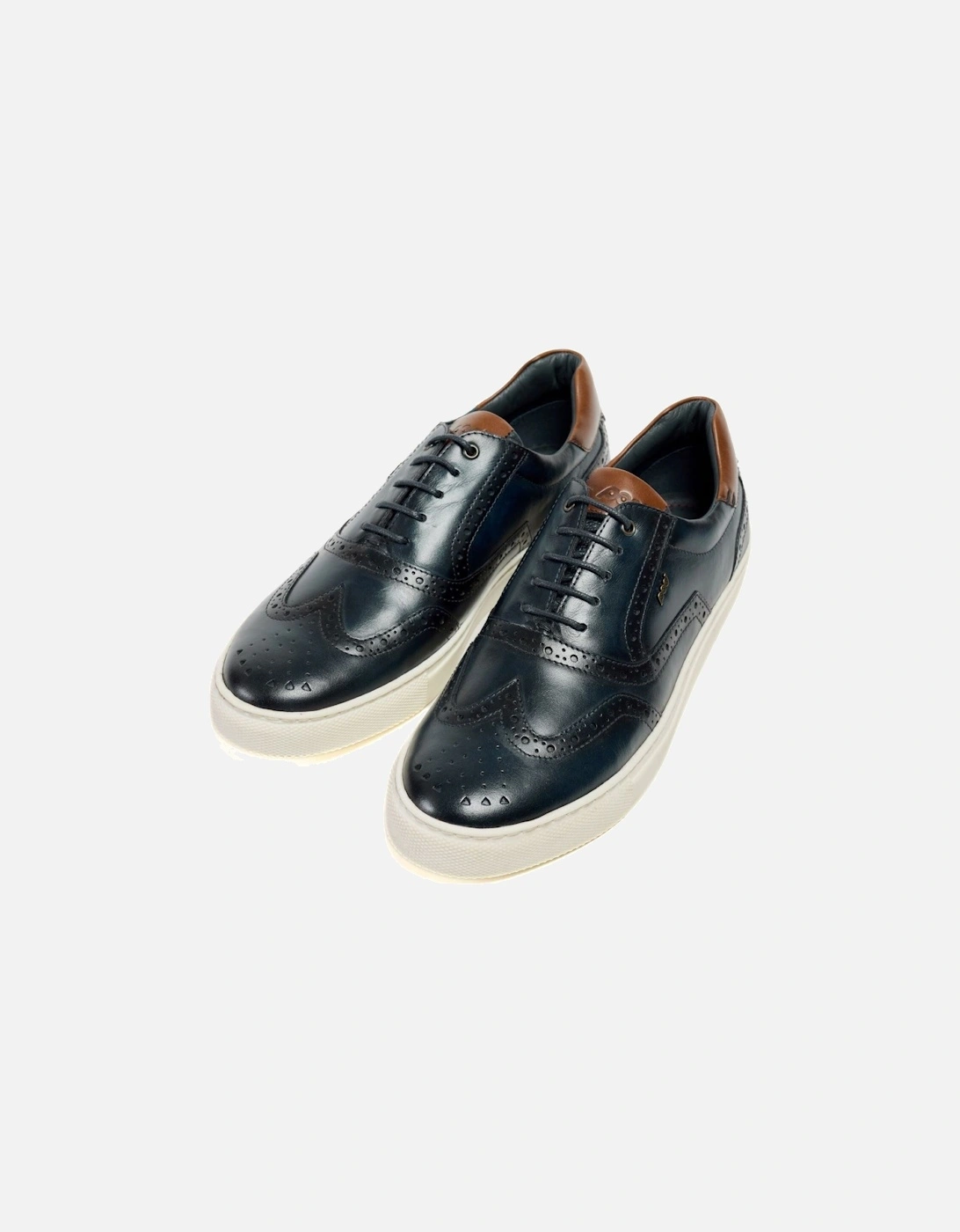 Dobbs Leather Men's Navy Brogues Shoes
