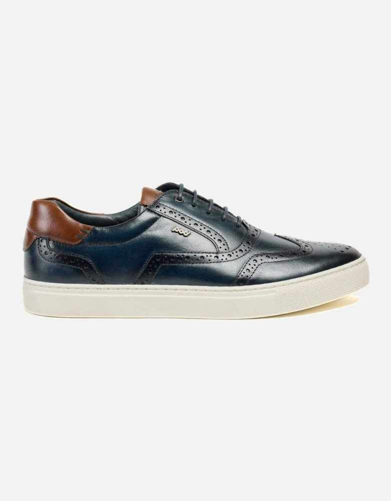 Dobbs Leather Men's Navy Brogues Shoes