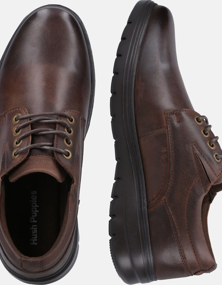 TRITON LACE UP Leather Men's Brown Lace-Up Shoes