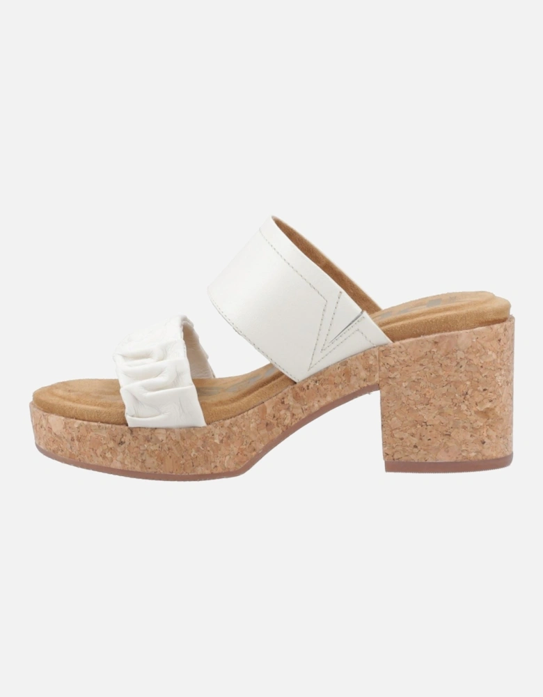 Poppy Leather Women's Cream Sandals