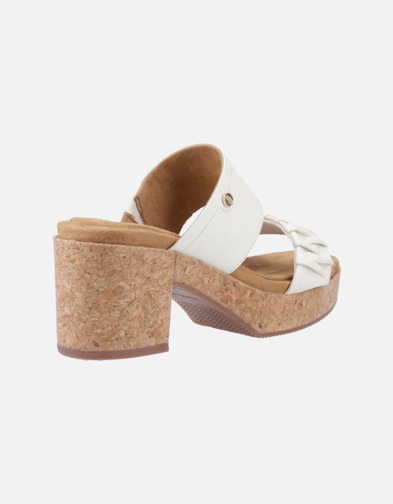 Poppy Leather Women's Cream Sandals