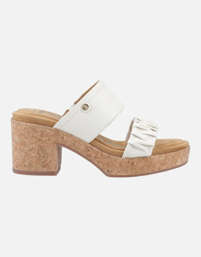 Poppy Leather Women's Cream Sandals